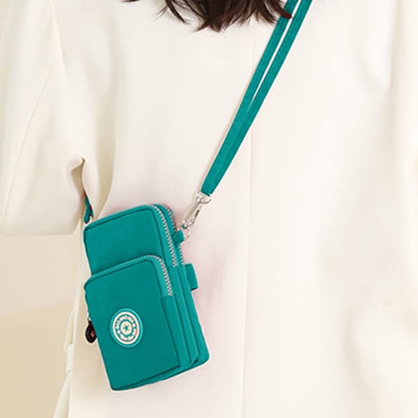 Crossbody-puhelinlaukku - Vihreä