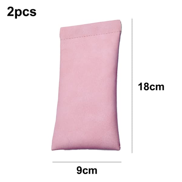 2 stk. solbrilleopbevaringspose - Pink