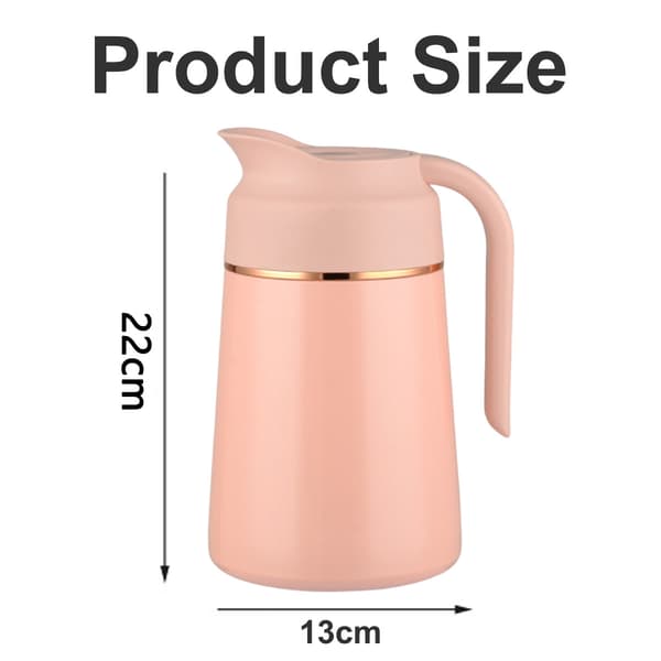 Termokande i rustfrit stål - kirsebærpink [1300ml]