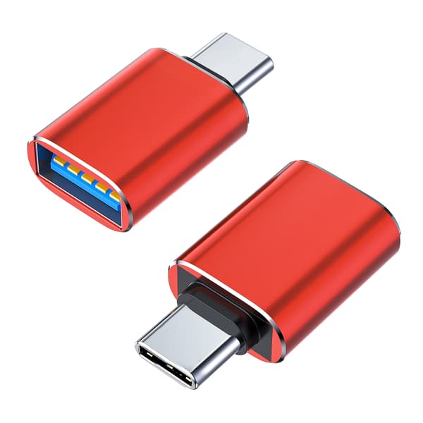 OTG Type-C–USB 3.0 -sovitin Apple- ja Huawei-laitteille, muistinlaajennussarja (2 kpl)