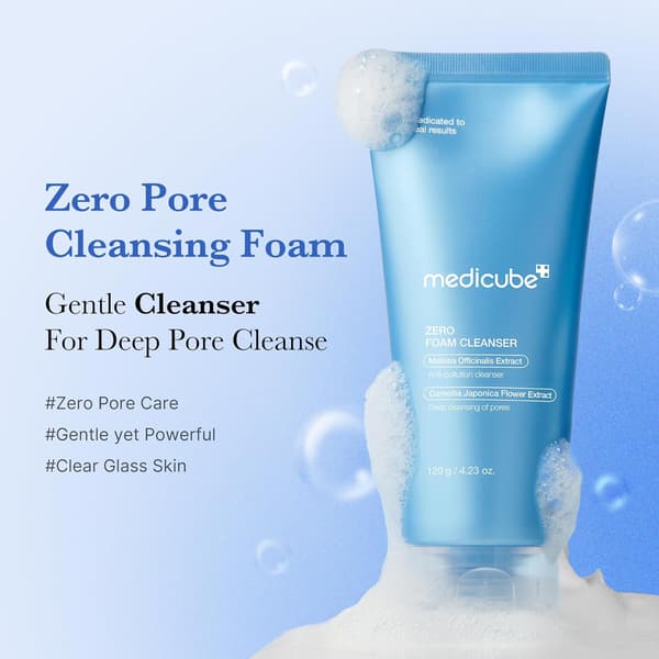 Medicube Cleansing Milk - Zero Foam Cleanser - Egnet for pore- og overflødig oljepleie 2pcs
