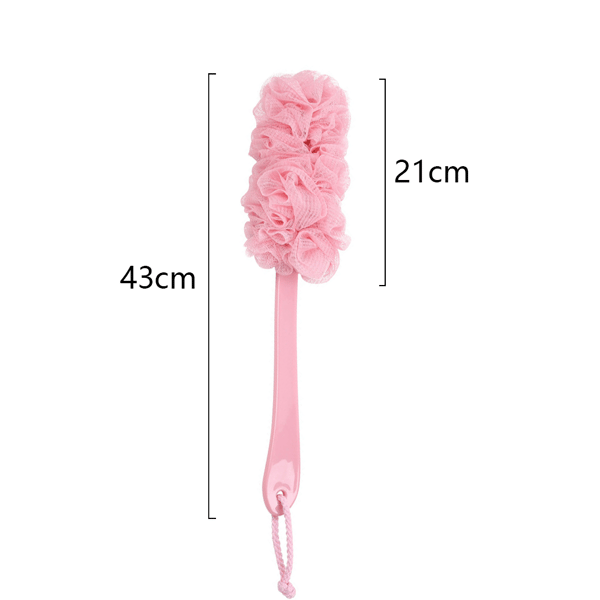 2 stk. langskaftet badebørste - Pink