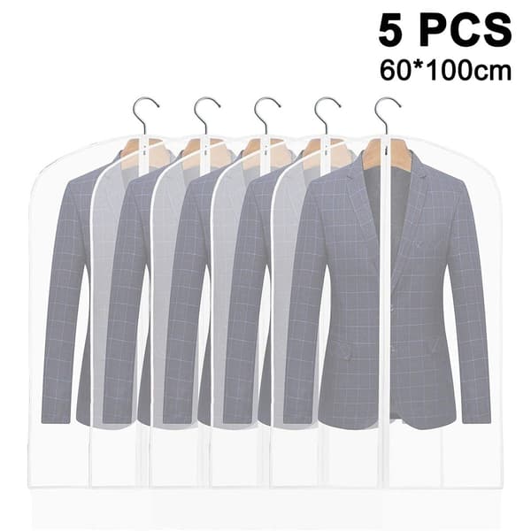 5-delat set stort 60*100cm dammskydd - vit