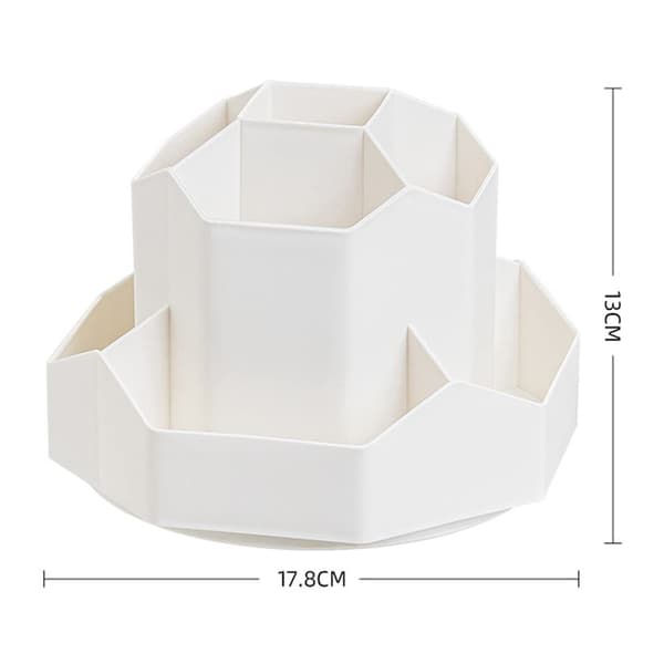 Roterande Pennställ Förvaringslåda - Beige - Roterande Typ