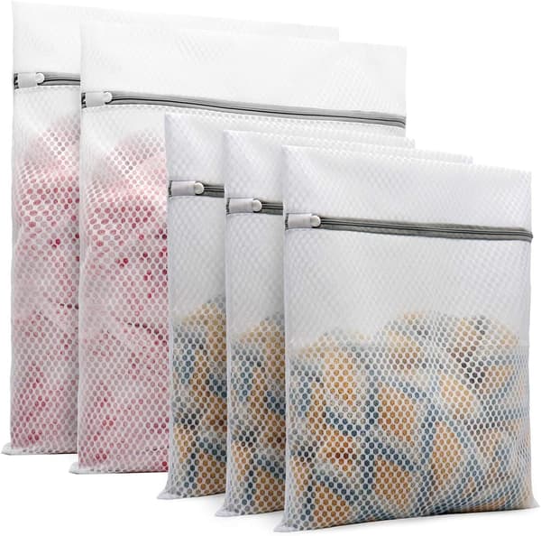 1 stk vaskepose til vaskemaskin, nettingpose for anti-deformasjon, 50 cm