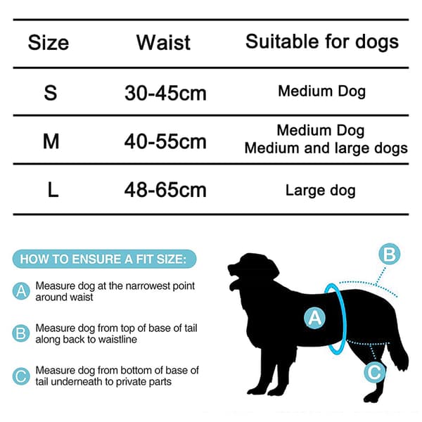 3 stk. hundehygiejnebleer - sort M størrelse