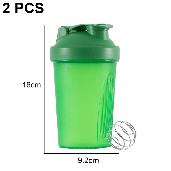 2-pack proteinpulver sportflaska - grön
