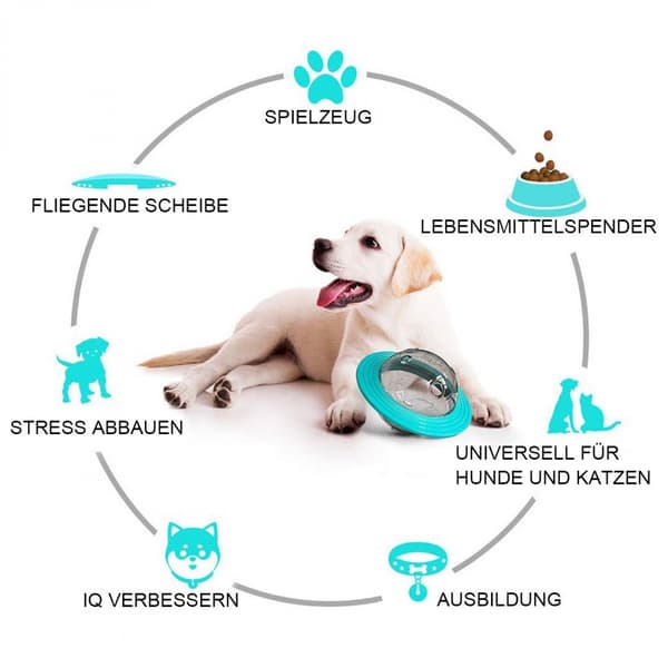 Blå Snackball Slikkugle til Hunde Snackball