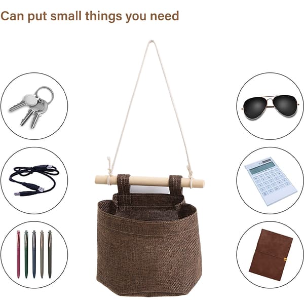 Förvaringshängväska-enkelpack (14*15*7CM)-kaffe