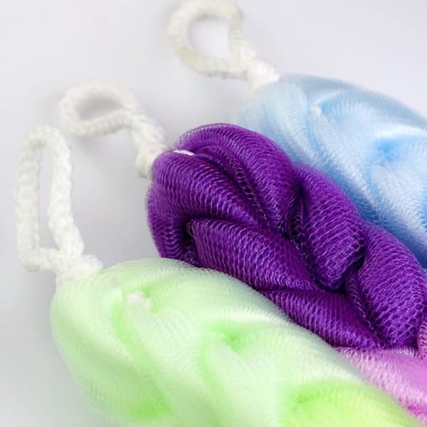 3 stk badesvamp - gradient lilla + gradient grønn + gradient blå