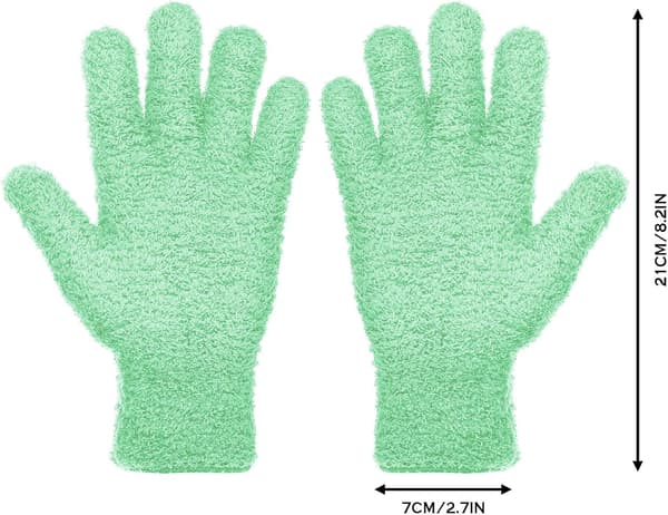 2 par - støvehandsker (cyan/lyseblå)