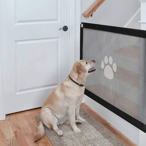 Hundtassavtryck grindstaket (säkerhetsisoleringsnät)