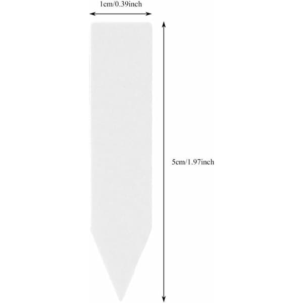 200 stk-5*1cm hvit ettords-etikett