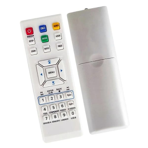 Liten erstatningsfjernkontroll for E-26091 E-26171 E152D EV-S60H projektorkontroller