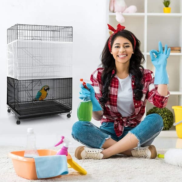 Fuglebur Mesh Cover - Ren Hvid - XL