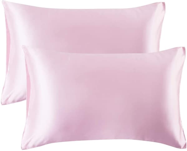 2 stk. is-silke pudebetræk - Pink 20*36 tommer