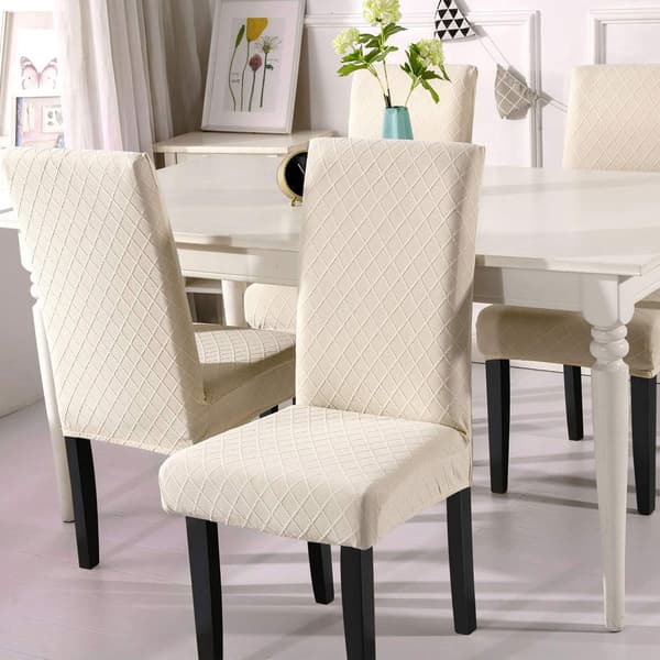 4-pack jacquard stolsöverdrag-beige-45cm*45cm