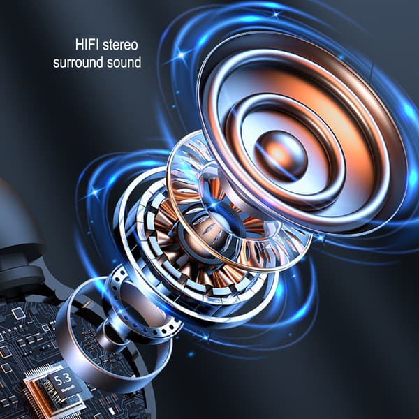 LX-Q7 Bluetooth-hodesett – hvit