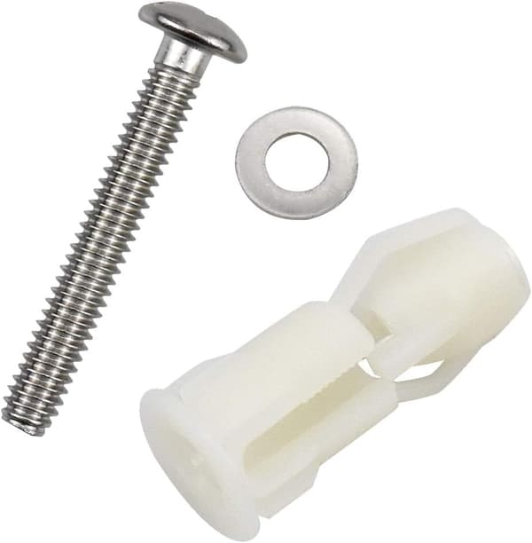 Toalettsete festebolt ekspansjonsplugg - forsterket nylon svell