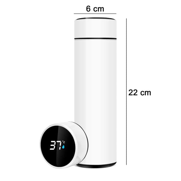 Termosmugg Smart Temperaturmätning-Digital Display-Vit 500ml
