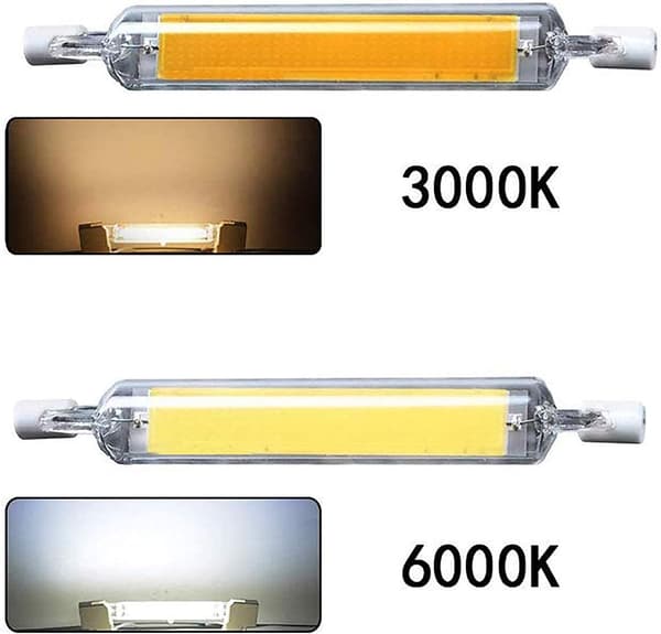 2-sollys lampe-118mm 20W 220V hvitt lys