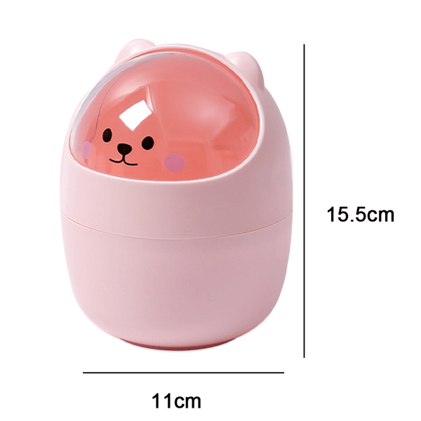Tecknad skaklock papperskorg - Liten rosa
