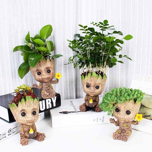 1 STK Groot blomsterpotte-blomst tre mann 12cm
