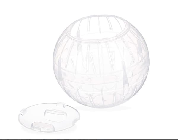 Hamster løbebold-14,5 cm hvid almindelig