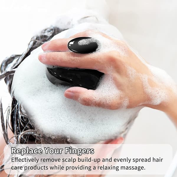 Shampoo Børste Massage Shampoo Kam - Sort
