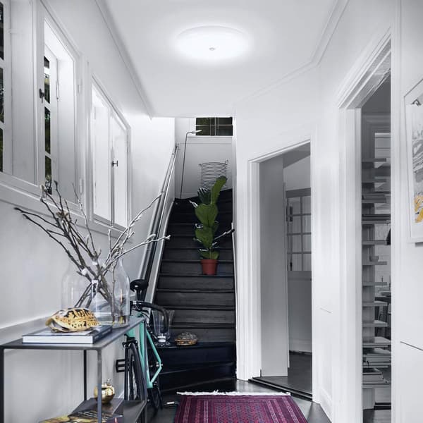 Loftlampe - tre-sikker model - 30 cm [menneskekropssensor + lysstyring] 30W hvidt lys