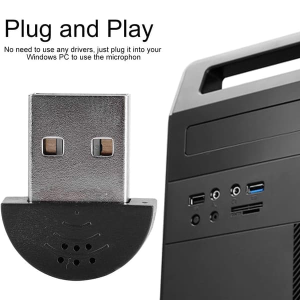 USB-mikrofoni - musta