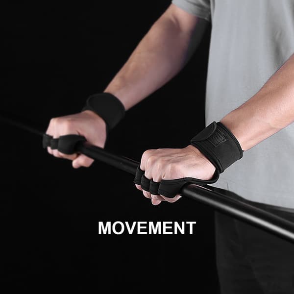 Dødløft Halvfingerhandsker-Sort-L