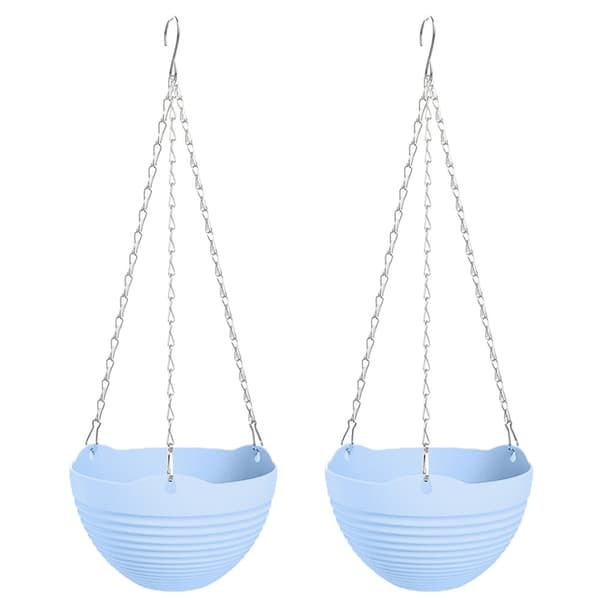 2st hängande korg blomkruka liten-blå