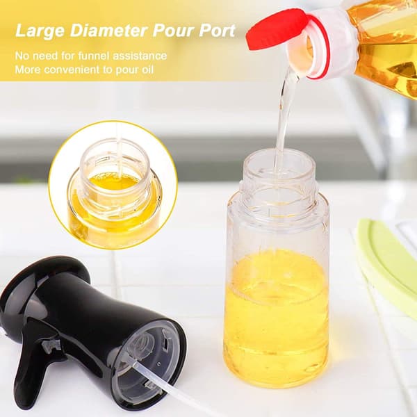 200 ml oljeflaska i glas - svart