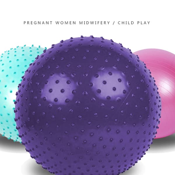 Yogaboll massagetyp-45cm-lila+pump+luftdragare+luftplugg
