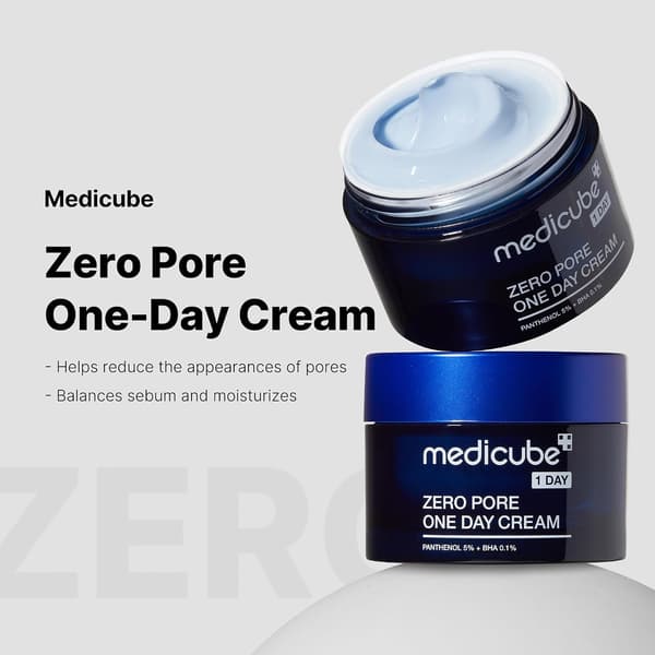 Medicube Poreless Day Cream - Fuktighetskrem for porer og fet hud 3pcs