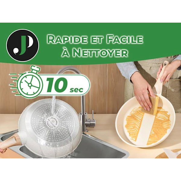 Induktiokeittosetti 13 osaa JUST PERFECTO - Kattilat ja pannut - Kaikkia lämpölähteitä varten, myös induktio - Alumiini - Beige Beige
