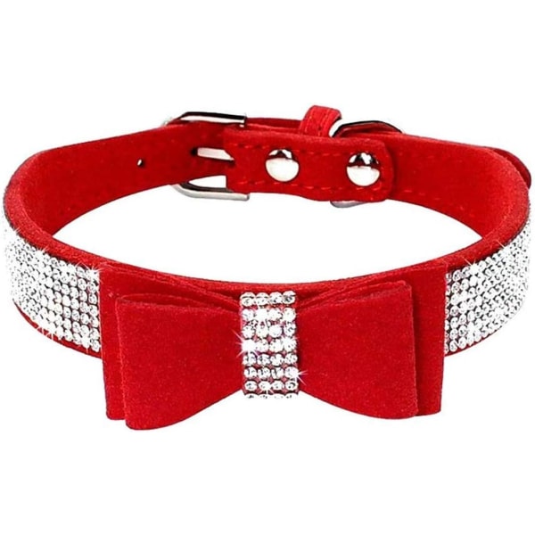 Rhinestone Dog Collar - Bländande Crystal Diamond Pet Collar för små och medelstora hundar