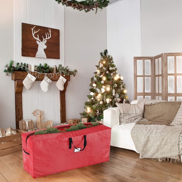 Julgransförvaringsväska, 2-pack, passar upp till 9 fots konstgjorda träd, skyddar