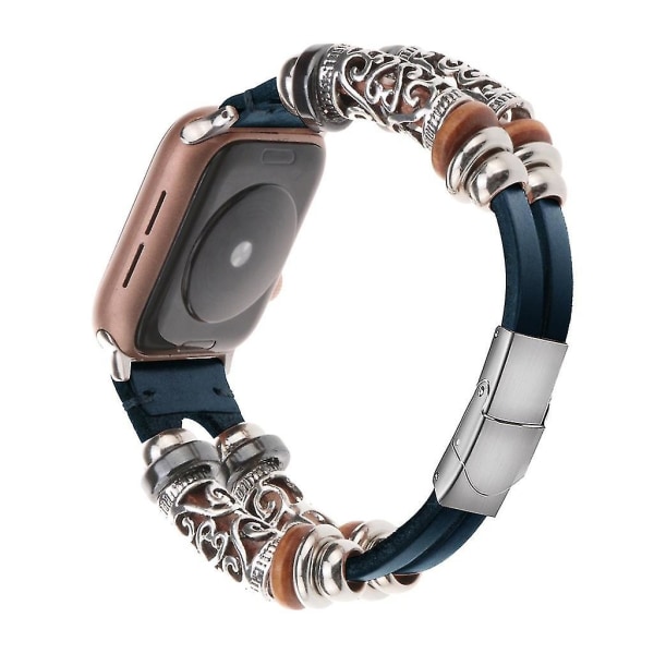 Ersättningsläderarmbandsarmbandsarmband för Iwatch Series 5 44mm