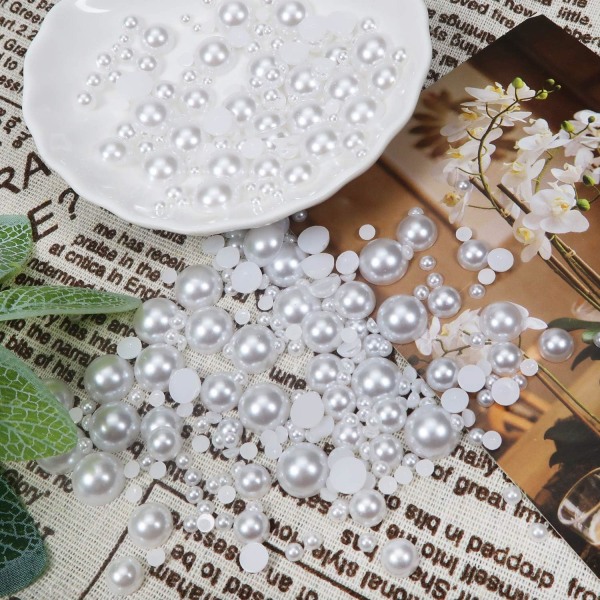 Flat Back Pearls Nail Pearls Beads - DIY Crafts and Nail Art
