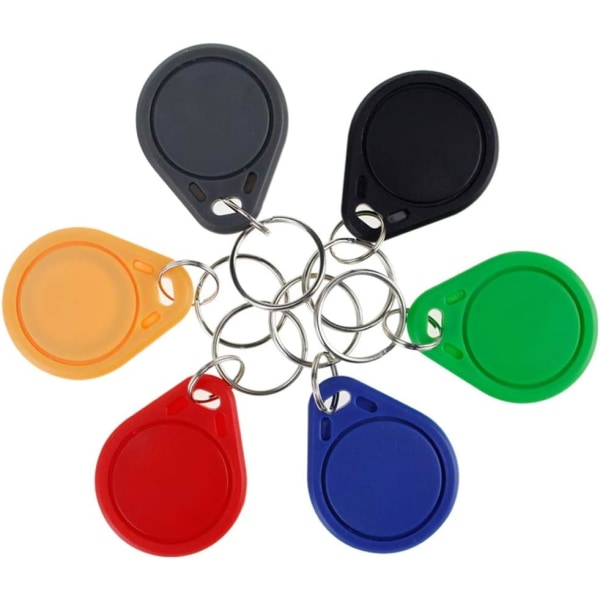 Nyckelringar - Paket med 10 NFC Smart Key Tags för åtkomstkontroll