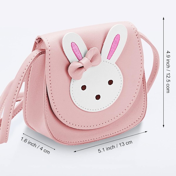 Little Girls Axelväska - Mini Bunny Crossbody Bag