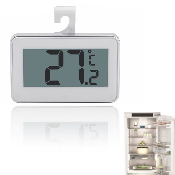 Digital termometer för kylskåp med LCD-display och frostlarm