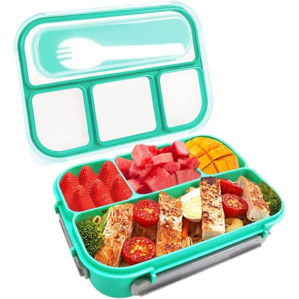 Bento Lunchbox för barn. Lunchbox för vuxna med 4 fack