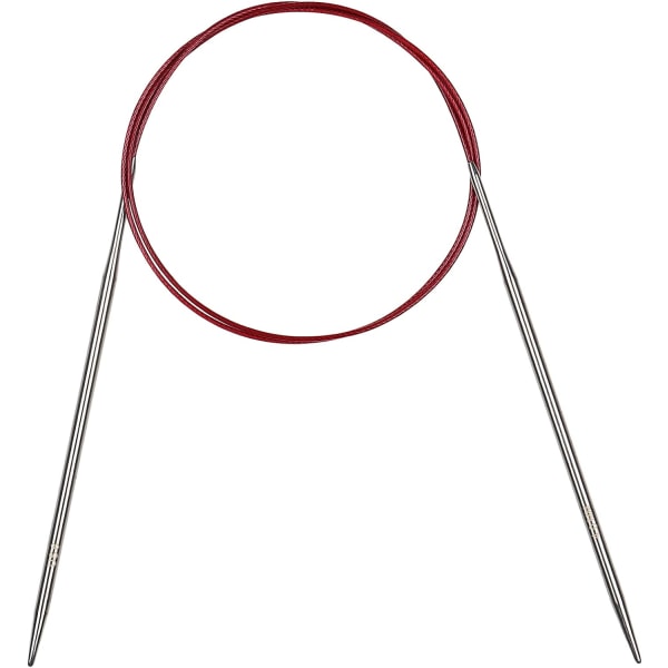 Cirkulära stickor (4,0 mm, 100 cm) - flexibla stålstickor