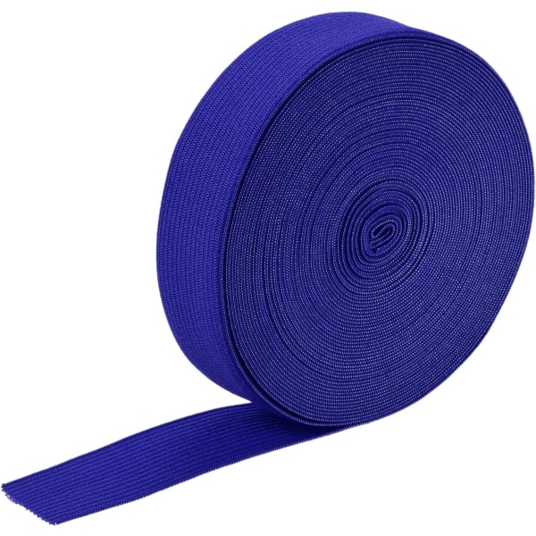 Elastiska band för sömnad 1" 10 yards blå stickad elastisk spole Hög elasticitet för