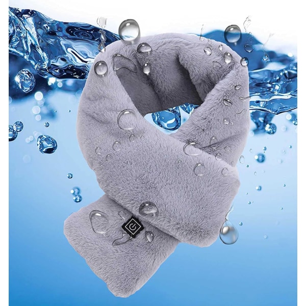 Vinteruppvärmningssjal för kvinnor män, USB uppvärmd halsduk, uppvärmd halsduk