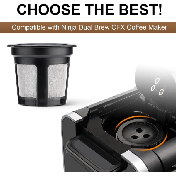 Återanvändbara pods för Ninja Dual Brew kaffebryggare (3-pack)