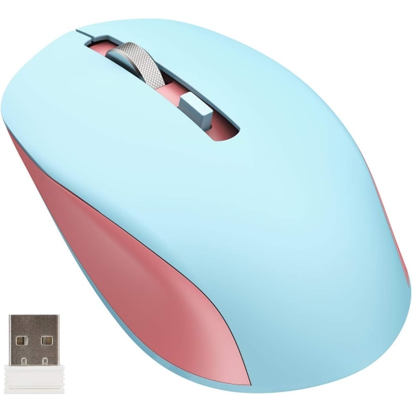 Trådlös mus för bärbar dator, 2,4G sladdlösa datormöss Tysta